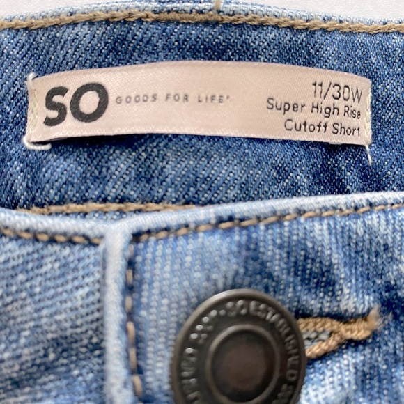 SO Denim Super High Rise Cutoff Shorts. Size 11 - Picture 6 of 6